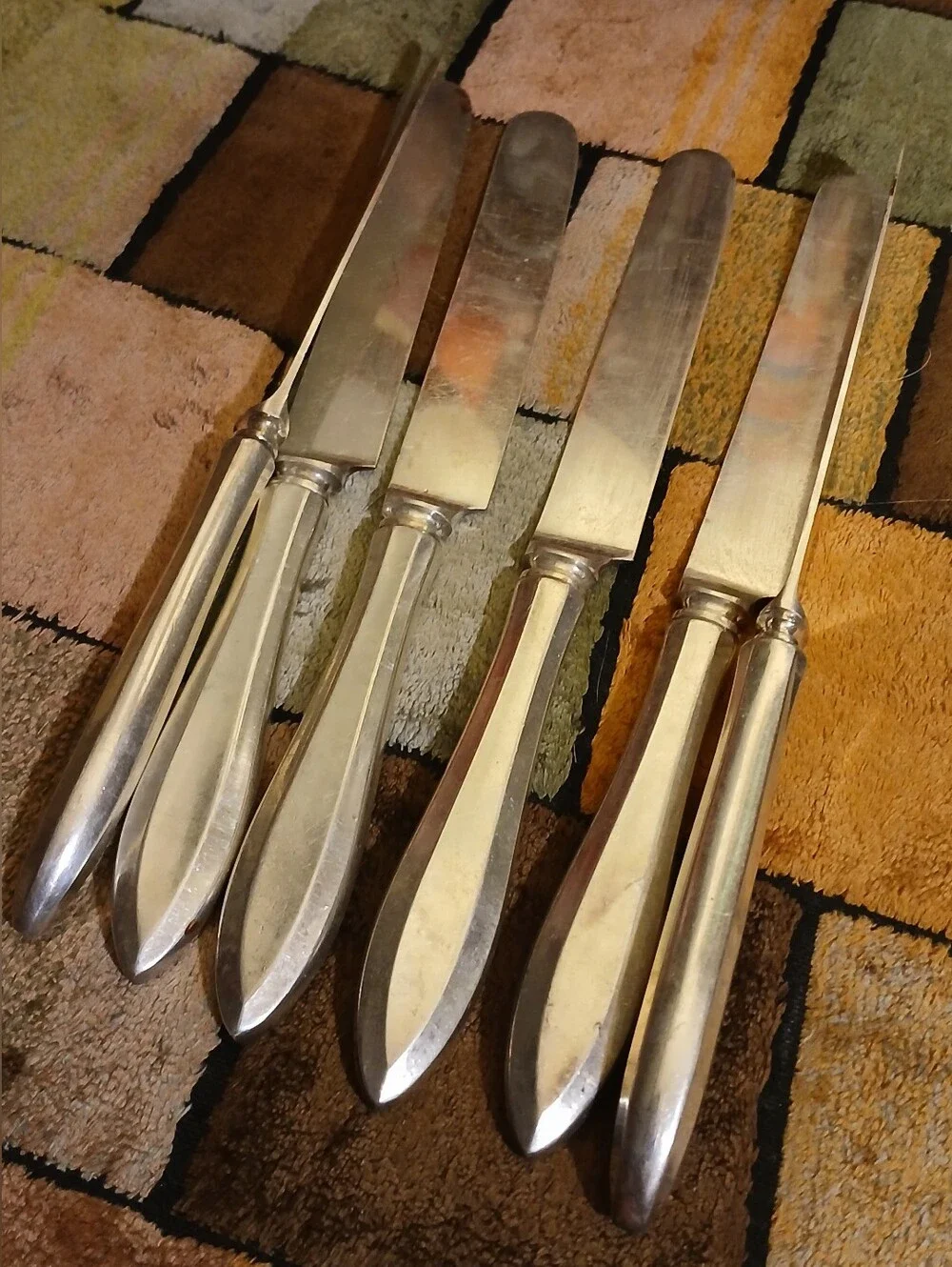 Vintage Community Plate Patrician 1914 Silverware Knife Set 6
